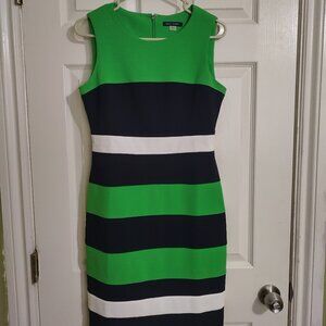Tommy Hifiger Green Striped Dress